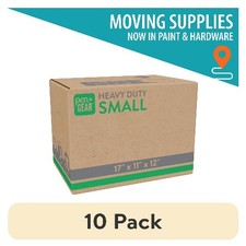 (10 pack) Pen+Gear Small Heavy Duty Kraft Moving Boxes, 17L x 11W x 12H