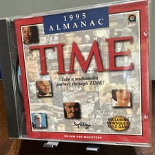 1995 SoftKey Time Magazine Multimedia Almanac CD-Rom For Macintosh Mac OS