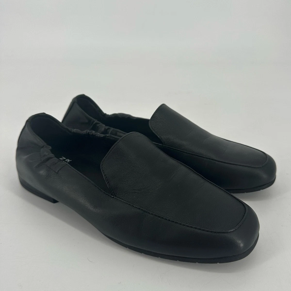 Eileen Fisher Black Leather Slip-On Loafers Size 8 Eileen Fisher Women main image 2