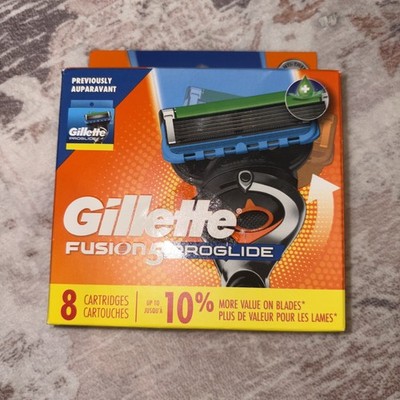 GILLETTE Fusion 5 Proglide 8 Refill Cartridges for Razers