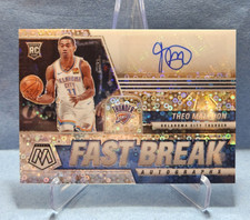 Theo Maledon 2020-21 Panini Mosaic Fast Break Rookie Autograph Card #FB-THM AUTO