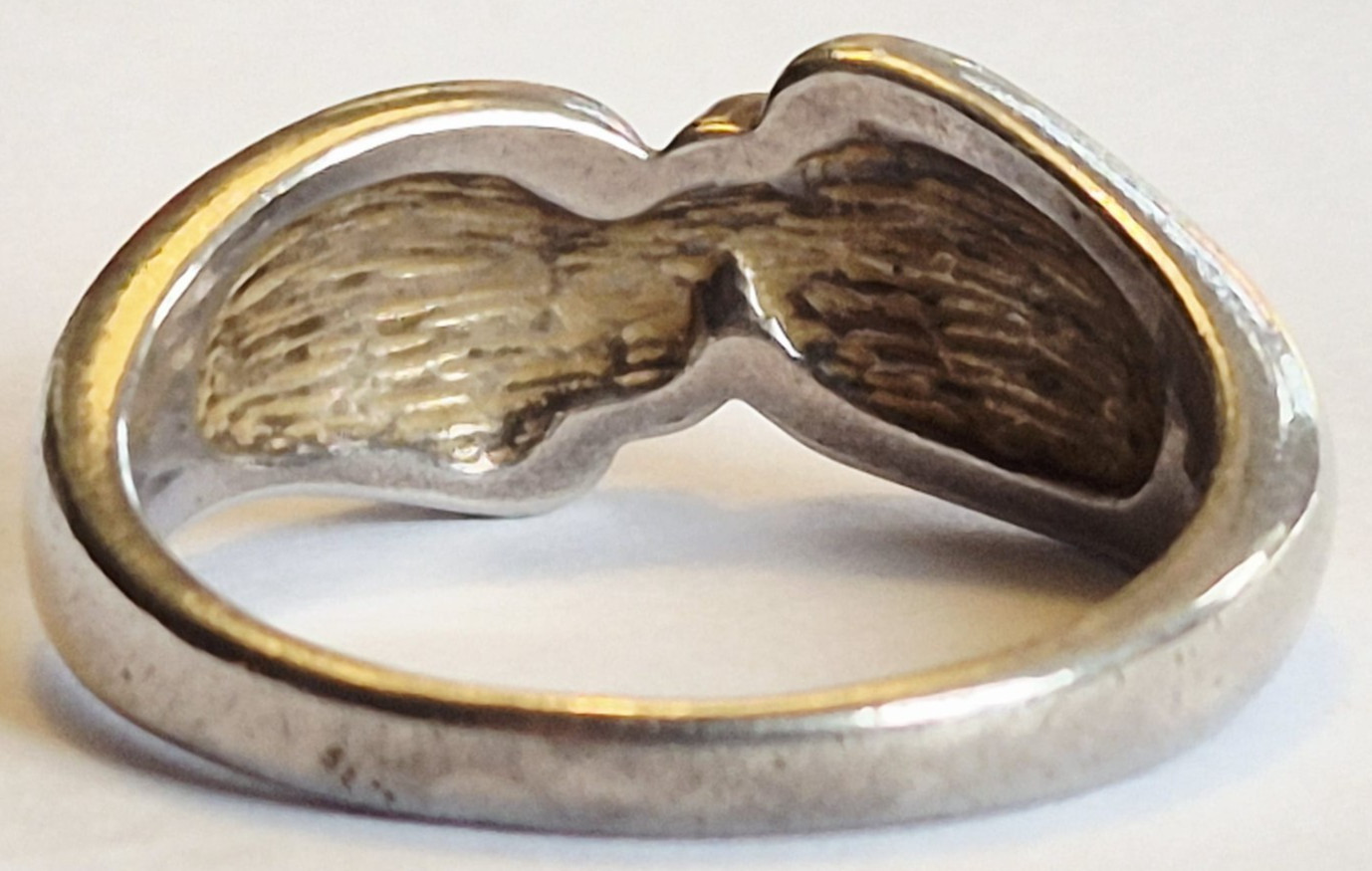 B0832- Solid 925 Silver Ring - Intertwined - Desi… - image 5