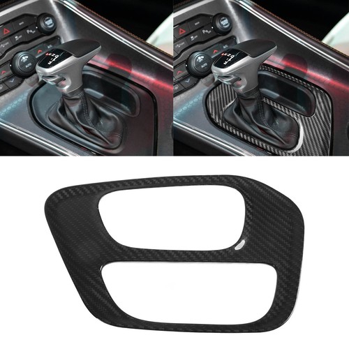 Gear Shift Panel Trim Shifter Panel Cover Dry Carbon Fiber Auto For Car - Picture 18 of 22