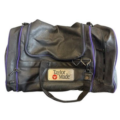 Taylor Made Golf Equipment Bag schwarz und lila Kunstleder