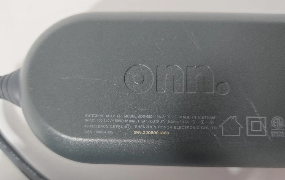 Cargador universal para computadora portátil Onn ADS-650I-19A-2 19065E adaptador de fuente de alimentación Foto 4 de 4