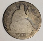1873 with Arrows Seated Liberty Half Dollar ~ US Silver 50c