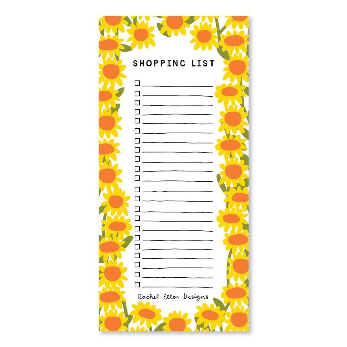 Rachel Ellen Floral Design Shopping List Pad Pretty Stationery For The Home