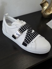 [NEW FULL BOX] Les Hommes studded buckle white leather sneakers size 43.5