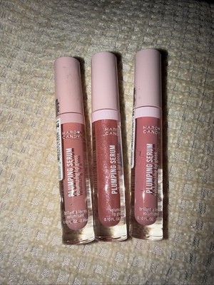 3 PINK/NUDE Hard Candy Plumping Serum Volumizing Lip Gloss CAKE WALK TEDDY FIRST