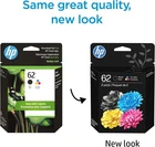 Genuine - HP 62 Black & Tri-Color Ink Cartridge N9H64FN - 2-Pack August 2027 NEW