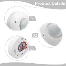 Convenient Ceiling Occupancy Motion Sensor Switch with Day and Night Detection