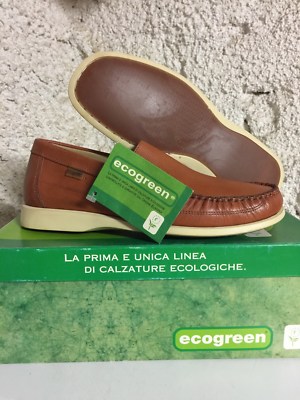ECOGREEN men's loafer n°41 size 7 Eu) Made in Italy