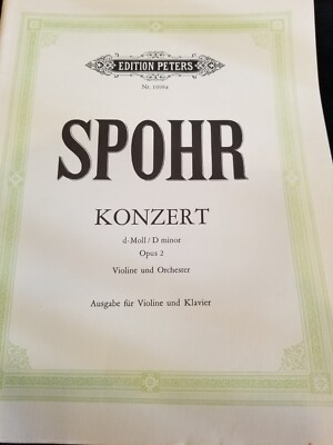Spohr Konzert d-Moll Opus 2 Violin and Orchestra (Concerto in D Minor) Music