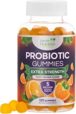Probiotic Gummies for Women & Men, 5 Billion CFUs Gut Health Support Gummy Vegan