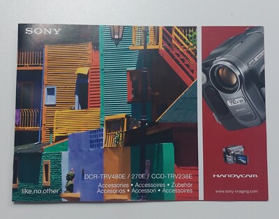 Sony Accessories Catalog - DCR-TRV480E, 270E, CCD-TRV238E