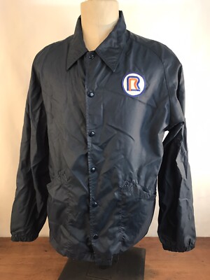 Vintage Roadway Winston-Salem NC Windbreaker Jacket Mens Large (#NC10)