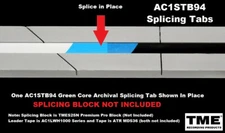 Open Reel Audio Splicing Tape Tabs Die Cut for 1/4" Tape Roll of 100 ATR Maxell