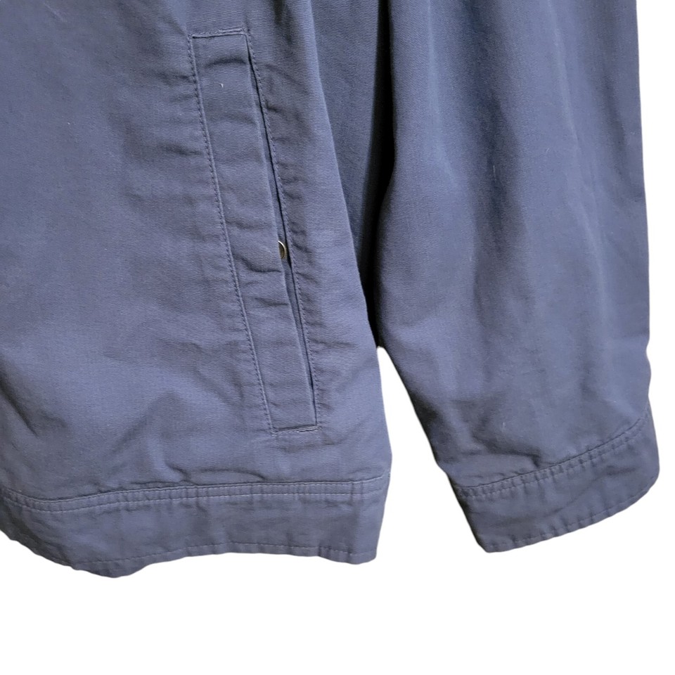 Eddie Bauer Jacket Men's 4XL Tall Blue Cotton Full Zip Outdoor Chore eBay