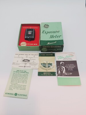 VINTAGE GE EXPOSURE METER NEW IN OPEN BOX MASCOT TYPE PR-30 