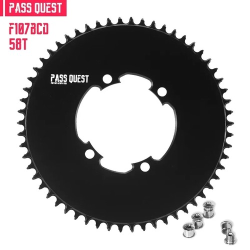 F107BCD Road Bike Chainring Round Oval 42-58 Teeth Support Chainwheel - Picture 33 of 42