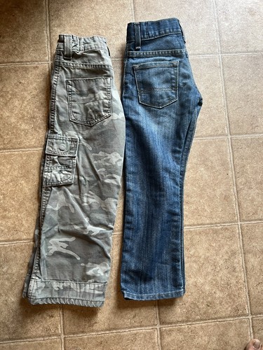 Lot Of 2 . Levi Boys Slim / Regular Fit Jeans size 7 - Picture 2 of 4