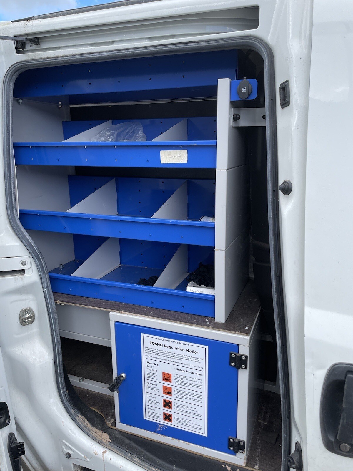 Professionally Made van shelving used. eBay