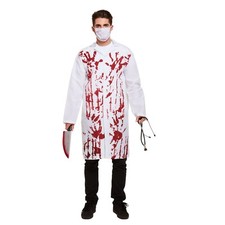Mens Bloody Doctor Halloween Costume Outfit | Scary Surgeon Fancy Dress