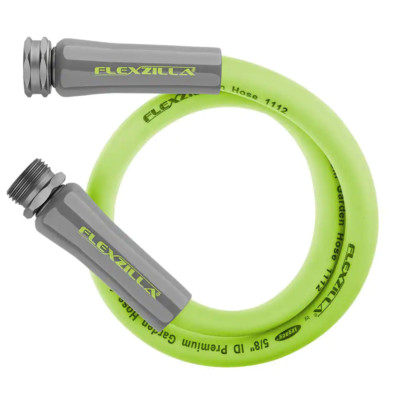 Durable Garden Lead-In Hose 5/8 in. x 5 ft with 3/4in GHT Fittings Weatherproof