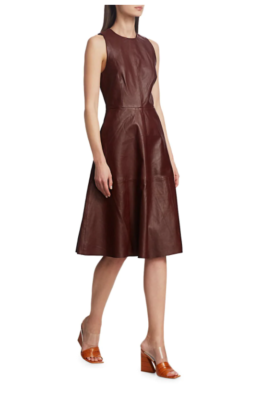 burgundy leather blazer dress Miss Circle Faux Leather Blazer Mini Dress