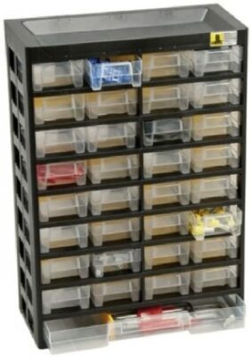 allit Kleinteilemagazin VarioPlus Basic 54 mit 33 Fächer Schubladen System neu