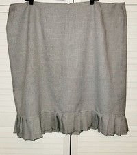 Womens Plus Size 24 Pleated Straight Knee Length Lined Skirt