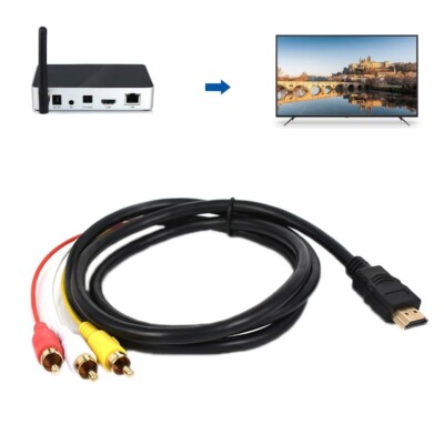 Cable de audio y vídeo HDMI a AV/3RCA TV (1,5 m)