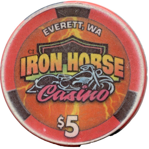 IRONHORSE CASINO - EVERETT, WA - $ 5 CHIP - LHC 002
