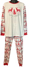 Christmas Pajama Set Mens Size Large Reindeer...