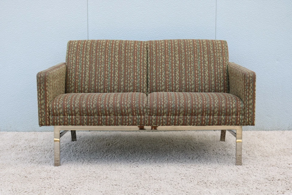 Sofá de 2 asientos Mid-Century estilo moderno Jack Cartwright Kelly Settee Lounge Foto 2 de 4