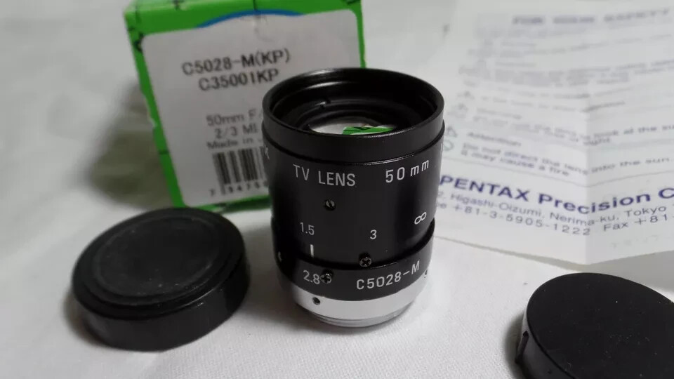 g Vintage Cosmicar Pentax F2.8/50mm M25 Japan Lens C-mount C35001