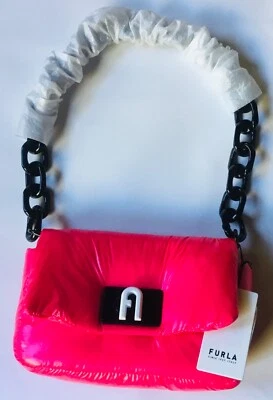 FURLA 1927 soft mini neon pink Schultertasche ! Nagelneu!! VERSAND GRATIS!! - Bild 1 von 4