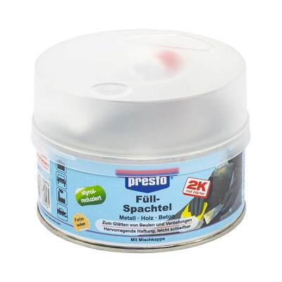 Presto 2K Füllspachtel 500 g Polyester Füllspachtel Ziehspachtel inkl. Härter