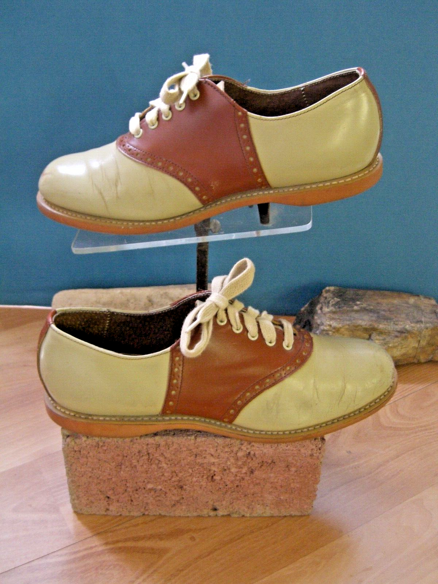 Authentic 80s Spalding Saddle Shoes US wms 7 1/2 B | eBay