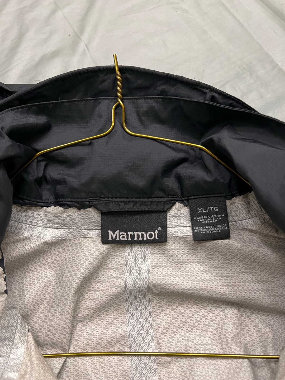 Marmot Adult XL Black CC-440 Jacket/Coat Water Resistant Hooded