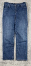 Gloria Vanderbilt Amanda Jeans Women 10P Blue Mid Rise Tapered Stretch Dark Wash