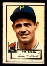 1952 Topps Baseball #150 Ted Beard VG *g2