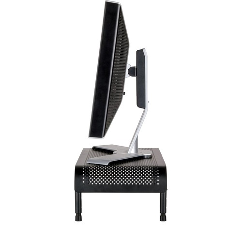 Allsop Ergo 3 Metal Monitor Stand 10"x18"x6" Pearl/Black 31630 - Photo 3/3