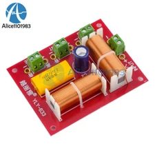 Ajustable Treble Bass Frequency Divider 3 Way Speaker Audio Crossover Filter