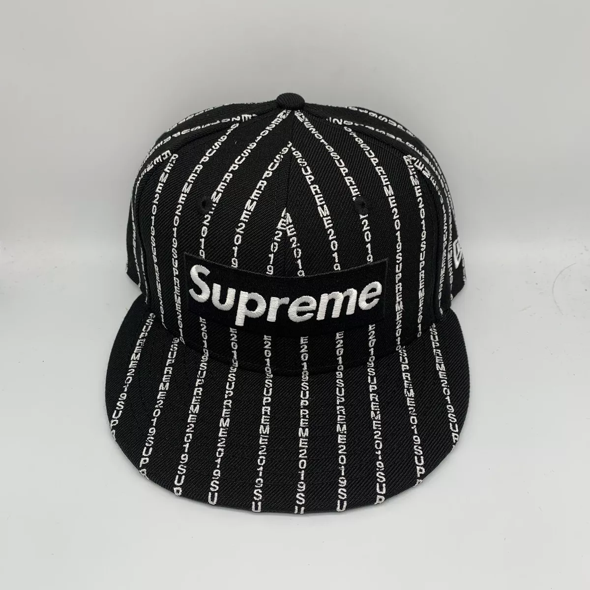 Supreme Text Stripe New Era