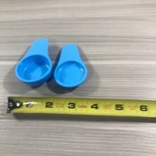 Tupperware Measuring Spoons Teaspoon Tablespoon Refrigerator Magnets Blue New! 