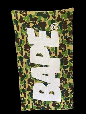 BAPE 初期 STA camo ビーチ タオル a bathing ape 1107) A Bathing Ape ABC CAMO GREEN BAPE STA BEACH TOWEL 1F20182060