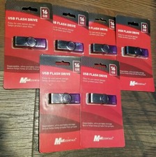 Mobile Essentials 16gb USB Flashdrive Lot Of 6 New