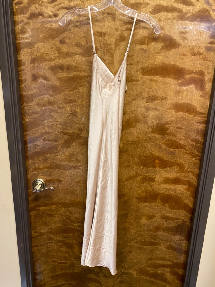 Women "MUMU" champagne colored slip dress. Size Sm. | eBay