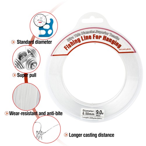 200m Super Strong Fishing Line Monofilament Nylon Fishing Line 9LB-35LB - Picture 24 of 30